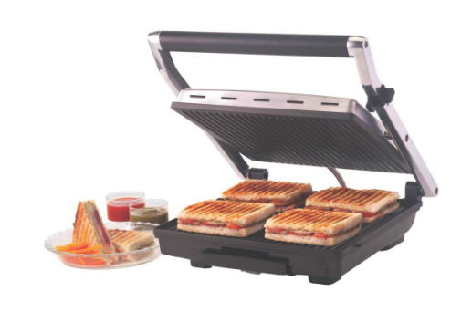 Borosil Super Jumbo BGRILLSS23 2000-Watt Grill Sandwich Maker