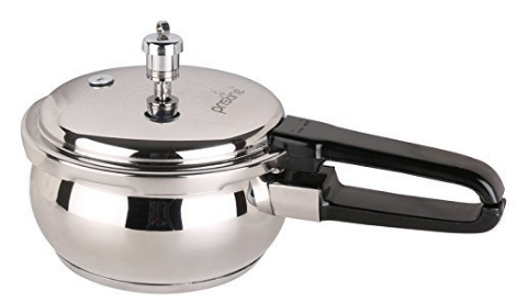 Pristine Tri Ply Induction Base Stainless Steel Handi Pressure Cooker